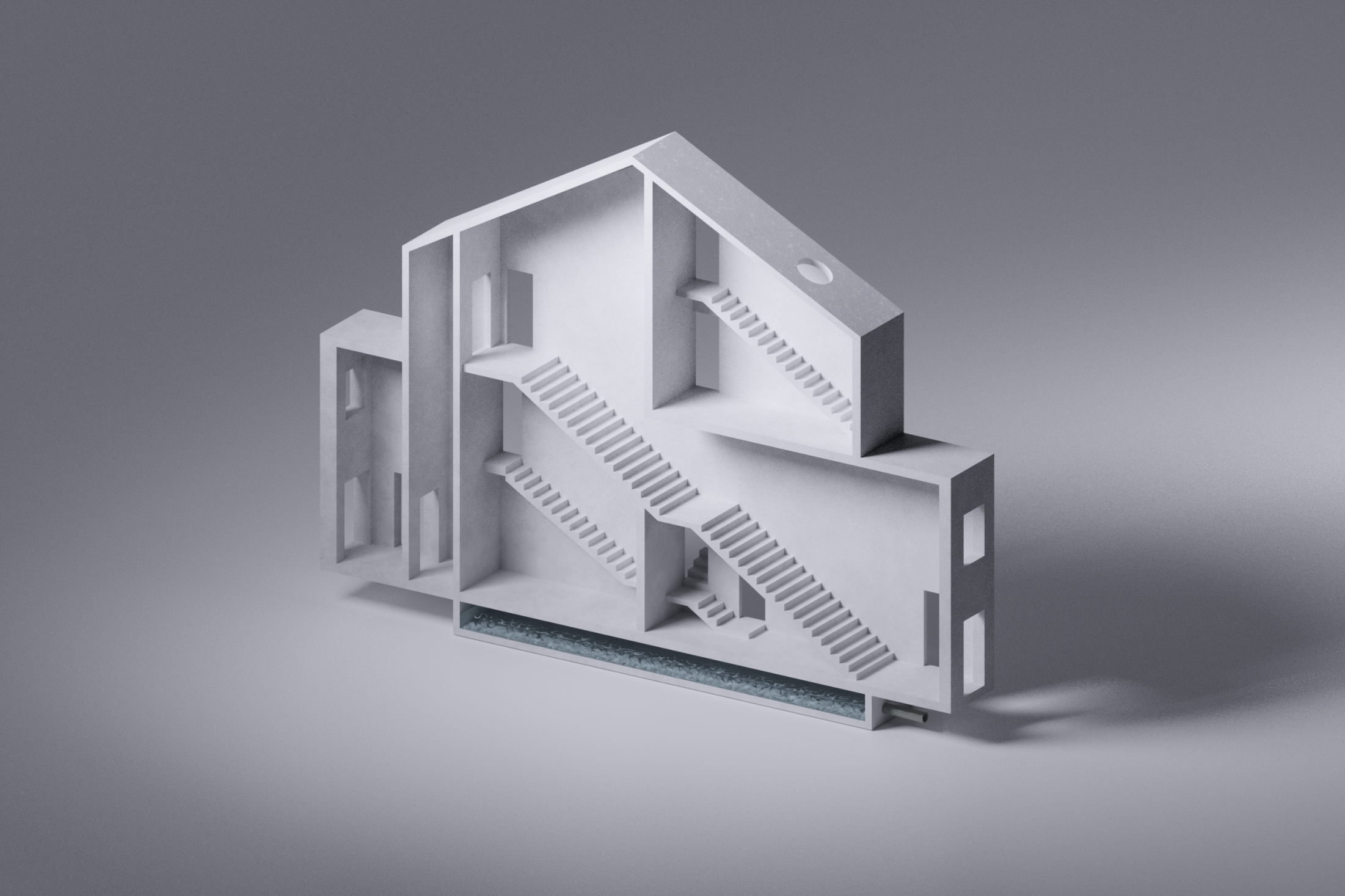 Concrete core circulation